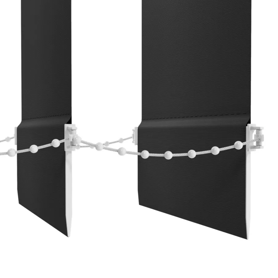 Lamellgardiner^ Lamellgardin 100 x 250 cm Svart