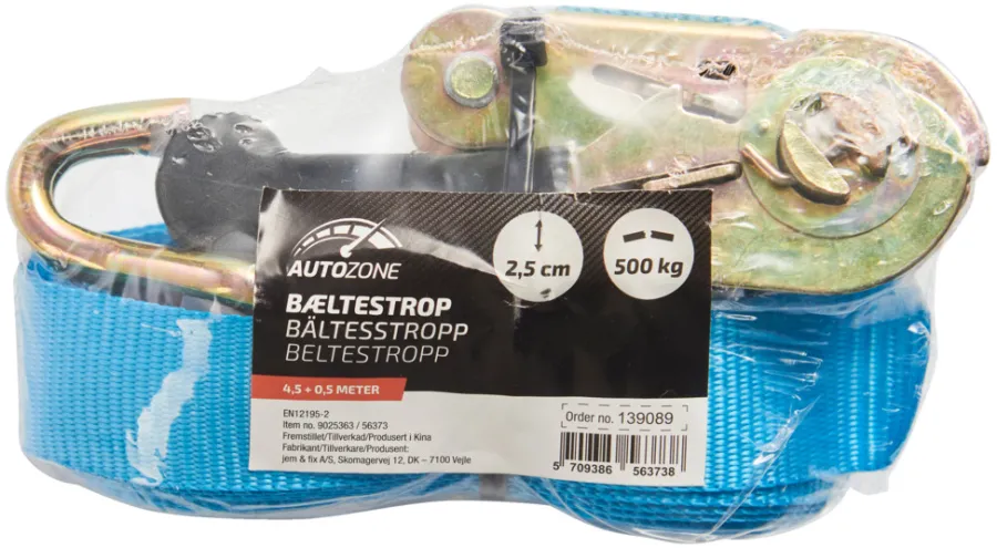 Tilhengertilbehør^Autozone Lastestropp 25 mm x 5 meter -