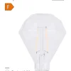 Led-Pærer^ LED-filamentpære diamant 2 W E27