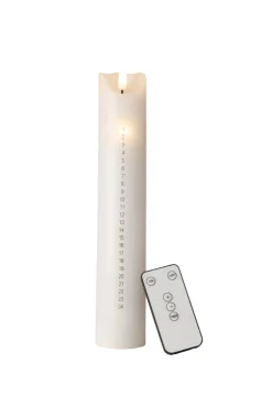 Dekorativ Belysning - Innendørs^Stemning LED-kalenderlys med timer 27,5 cm hvit