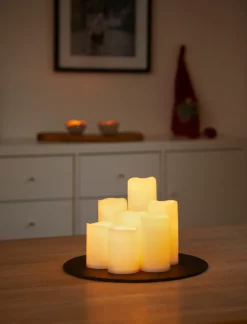 Dekorativ Belysning - Innendørs^ LED-kubbelys batteridrevet 7-pk.