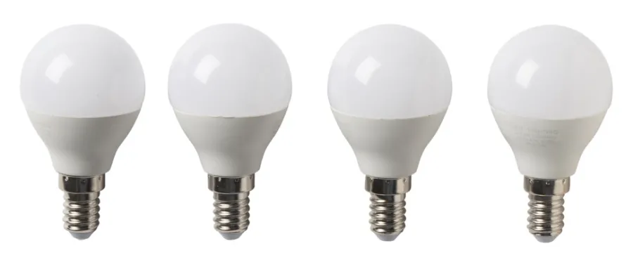 Led-Pærer^ LED-pære krone 4,2 W E14 4-pk.