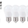 Led-Pærer^ LED-pære krone 4,2 W E27 4-pk.