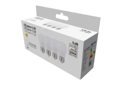 Led-Pærer^ LED-pære krone 4,2 W E27 4-pk.