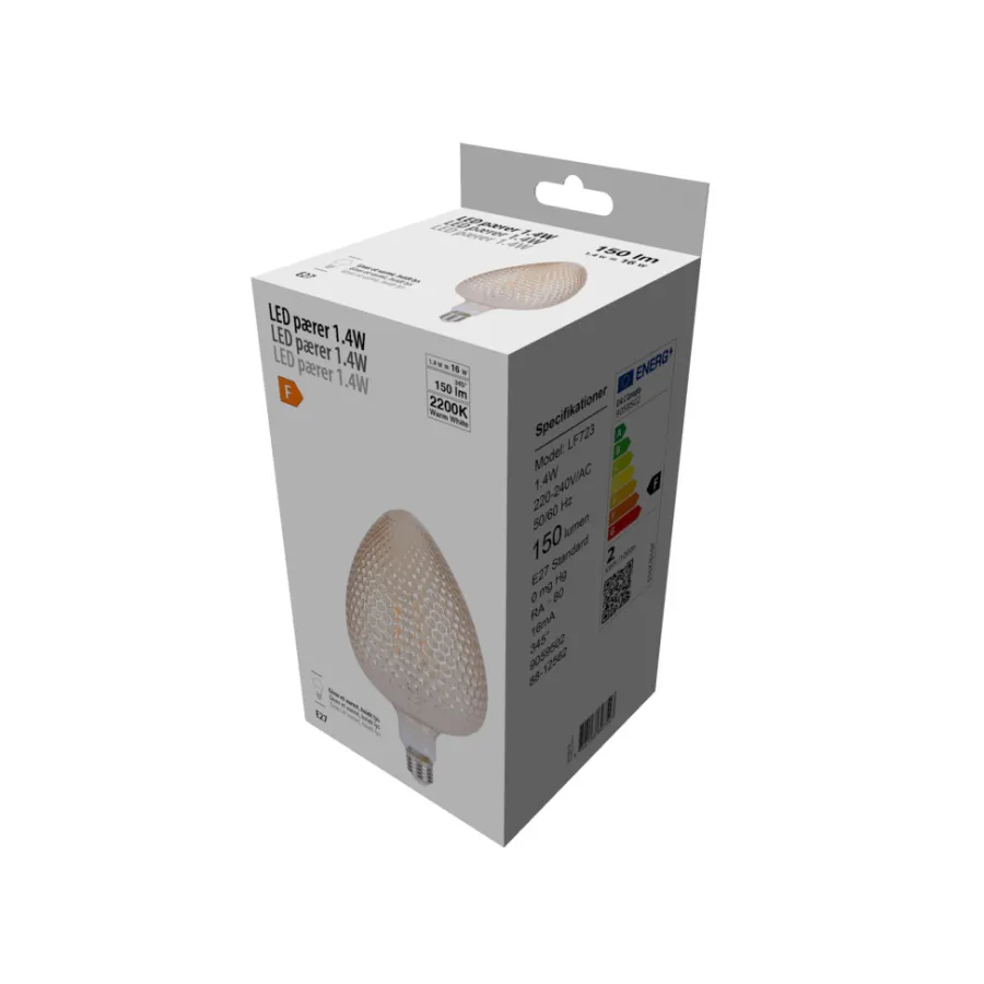 Led-Pærer^ LED-pære Nut Amber 1,4 W E27