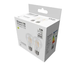 Led-Pærer^ LED-pærer standard 2,9 W E27 - 2-pk.