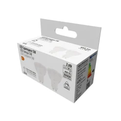 Led-Pærer^ LED-spotpære 5 W GU10 dimbare - 2-pk.