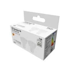 Led-Pærer^ LED-spotpære 5 W GU10 - 2-pk.