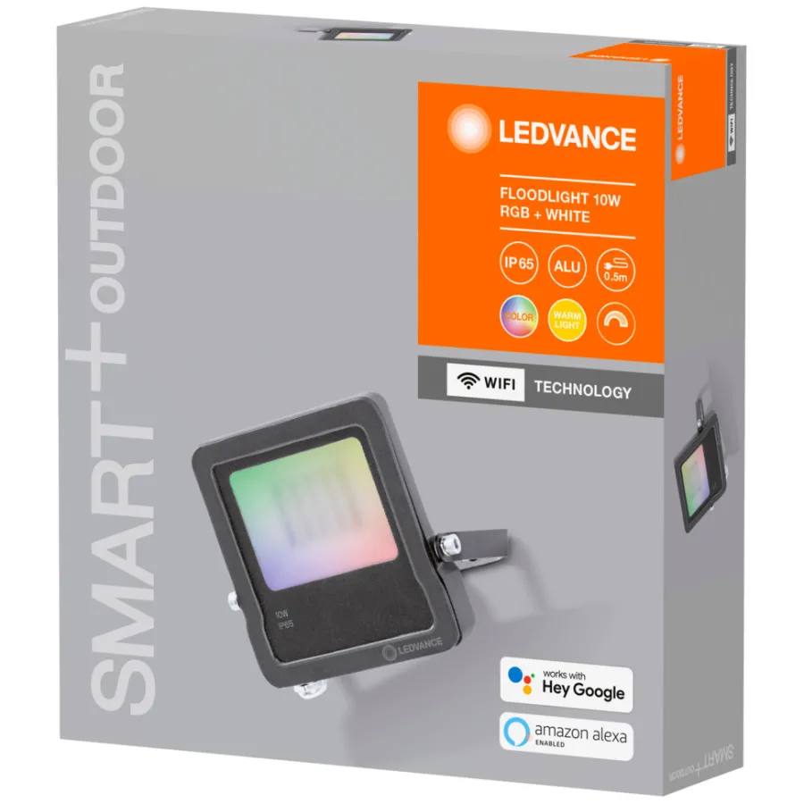 Utendørslamper|Smart Lamper^LEDVANCE SMART+ Flood lyskaster RGBW 10 W