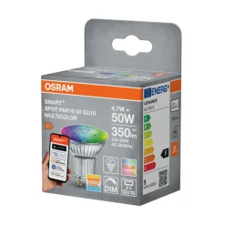 Led-Pærer|Smartpærer^LEDVANCE SMART+ spotpære PAR16 farge GU10 5 W