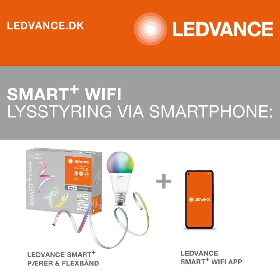Led-Pærer|Smartpærer^LEDVANCE SMART+ standard pære farget E27 9 W