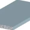 Profillister^ Listprofil flat sølv - 2 x 15 mm x 2 meter
