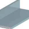 Profillister^ Listprofil sølv - 15 x 30 mm x 1 meter