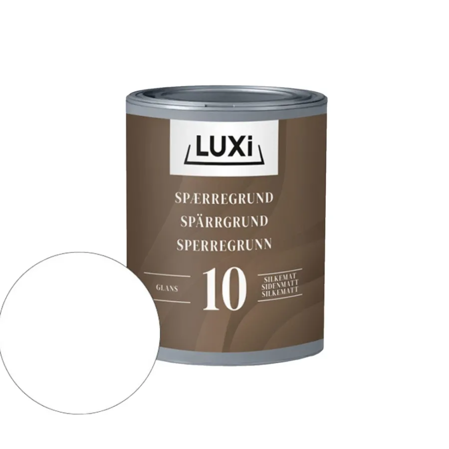 Grunning^Luxi sperregrunning til tre - 0,75 liter Hvit