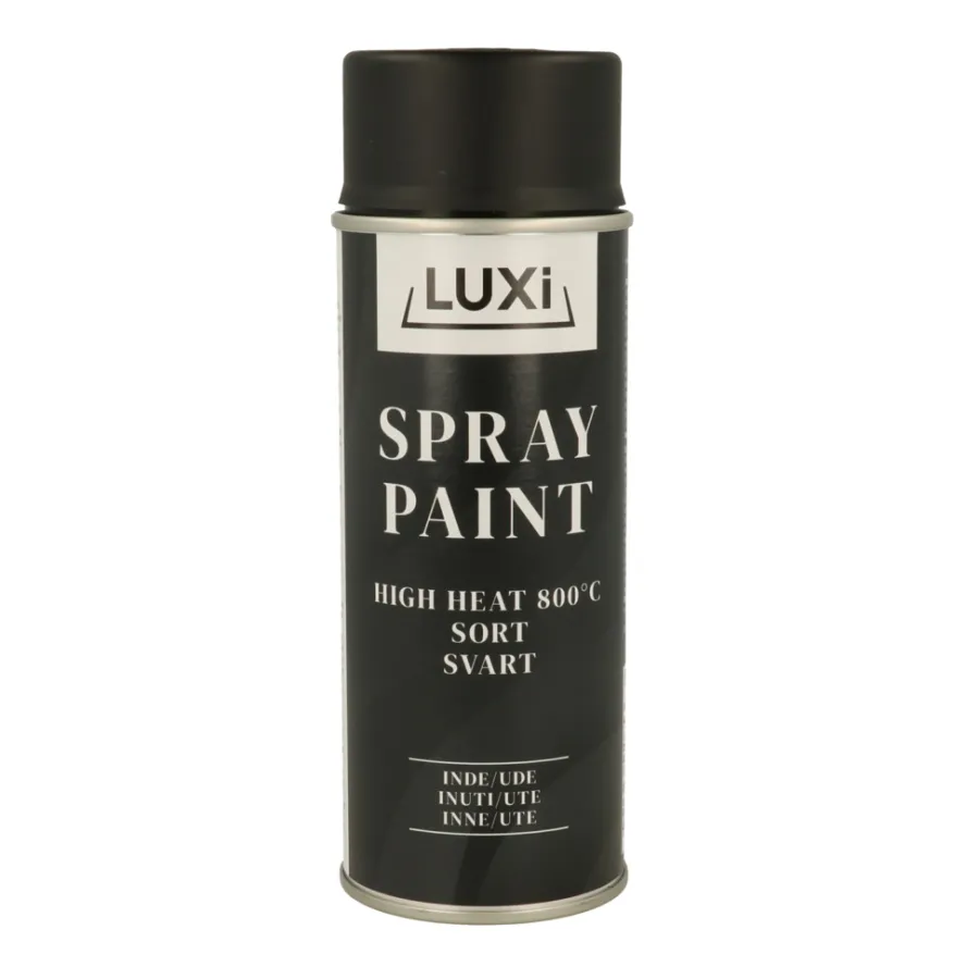 Spraymaling^Luxi spraymaling high heat svart - 400 ml