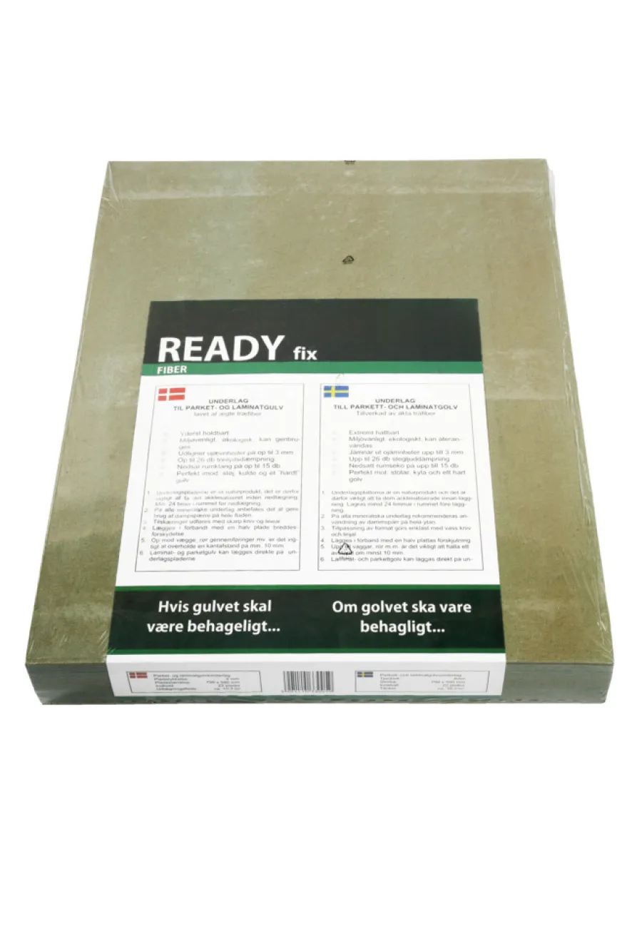 Gulvunderlag^Readyfix Lyddempingsunderlag til parkett og laminat - 4 mm