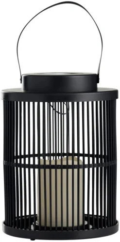 Solcellelamper^Garden Lykt med solcelle 18 x 18 x 25 cm - ® Svart
