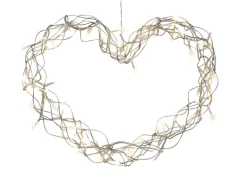Dekorativ Belysning - Utendørs^Stemning Lyshjerte 80 LED-pærer 40 cm