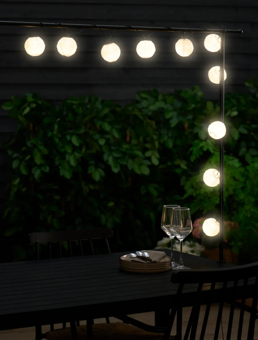 Dekorativ Belysning - Utendørs^Garden Lysslynge med 10 LED-pærer - ®