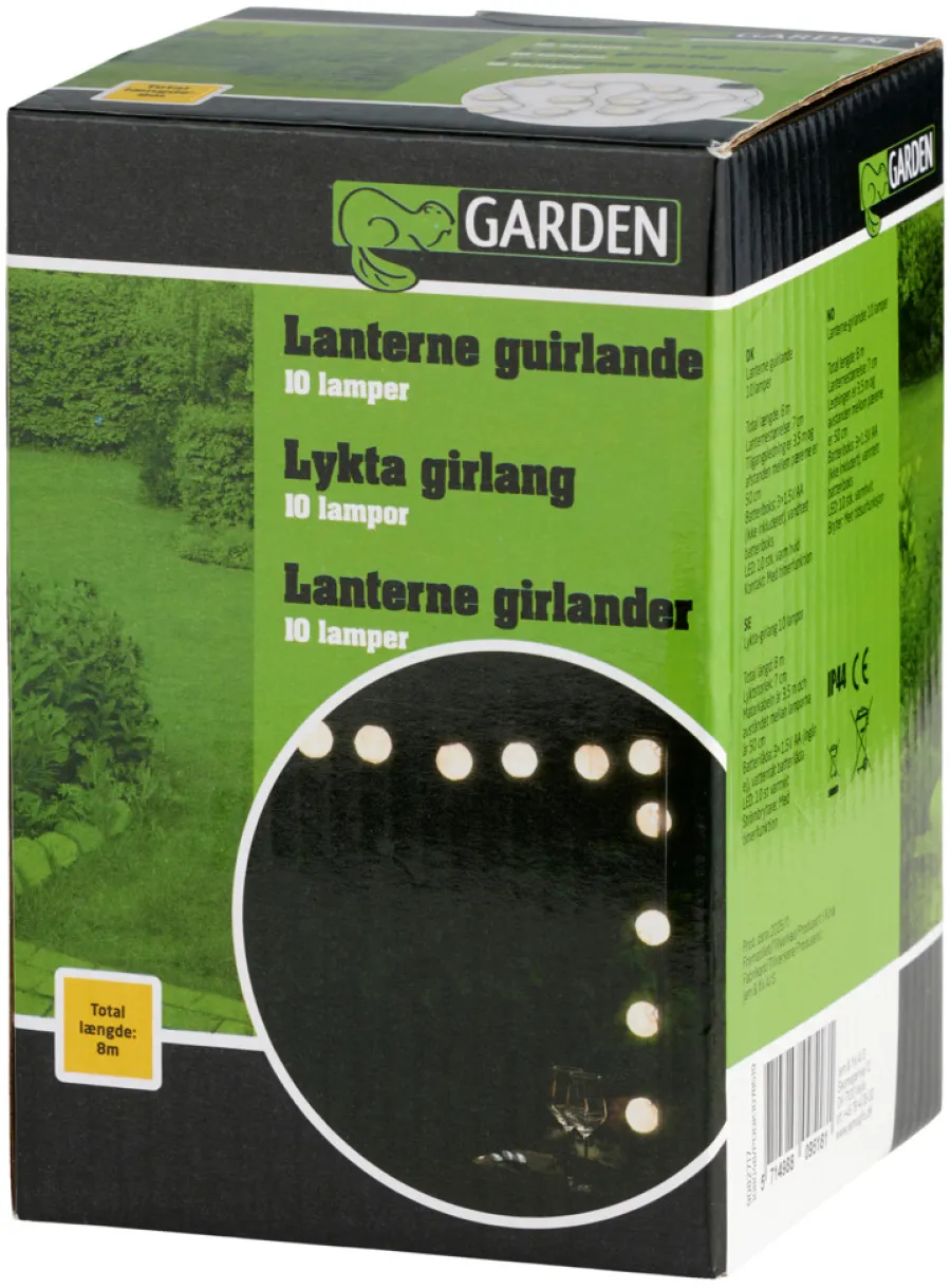 Dekorativ Belysning - Utendørs^Garden Lysslynge med 10 LED-pærer - ®