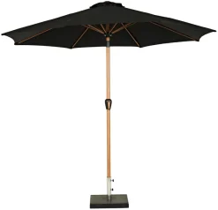 Sesongavslutning|Parasoller Og Markiser^Sunlife Markedsparasoll Stockholm Ø300 cm - ® Svart/teak