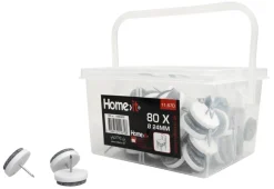 Møbelknotter^Home it Møbelknotter med spiker Ø24 mm grå - 80 stk.
