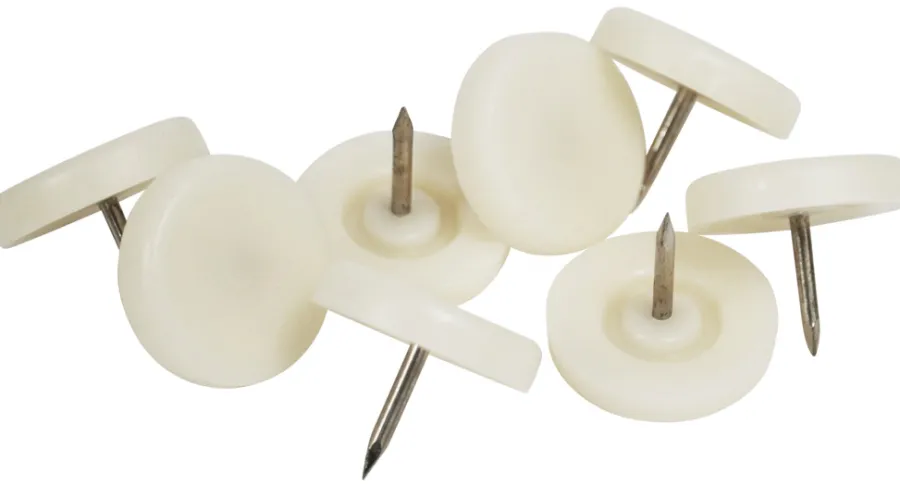 Møbelknotter^Home it Møbelknotter Ø25 mm hvit plast 24 stk.
