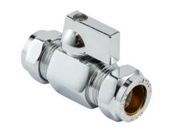 Kraner Og Ventiler^ Minikuleventil 15 mm m/grep