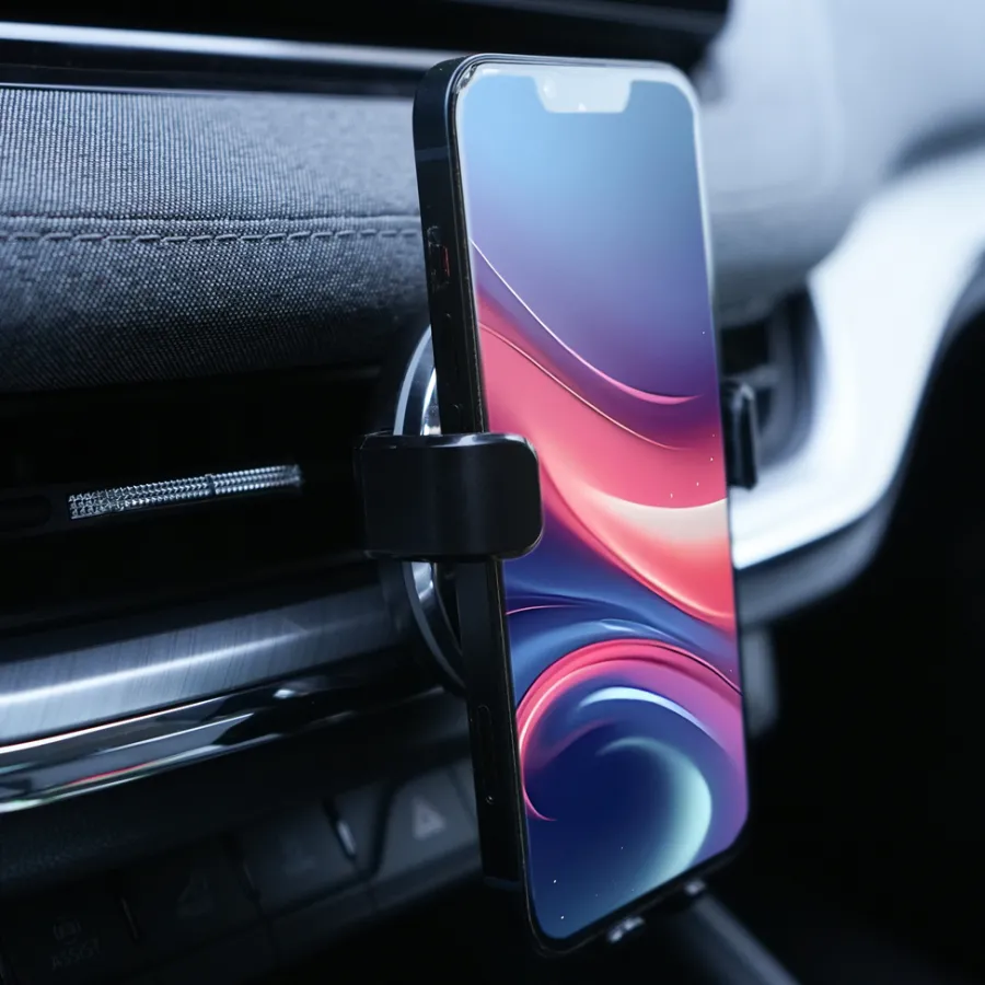 Lyd & Tilbehør Til Mobiltelefoner|Biltilbehør^Autozone Mobilholder med trådløs lading –