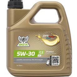 Motorolje & Spylervæske^Basta Motorolje 5W-30 C2 fullsyntetisk - 4 liter
