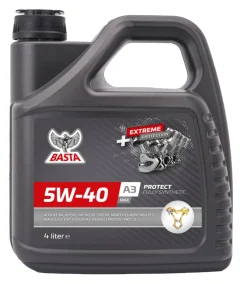 Motorolje & Spylervæske^Basta Motorolje 5W-40 helsyntetisk 4 liter -