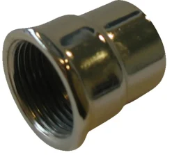 Forkrommede^ Muffe 3/4" x 1/2" Krom