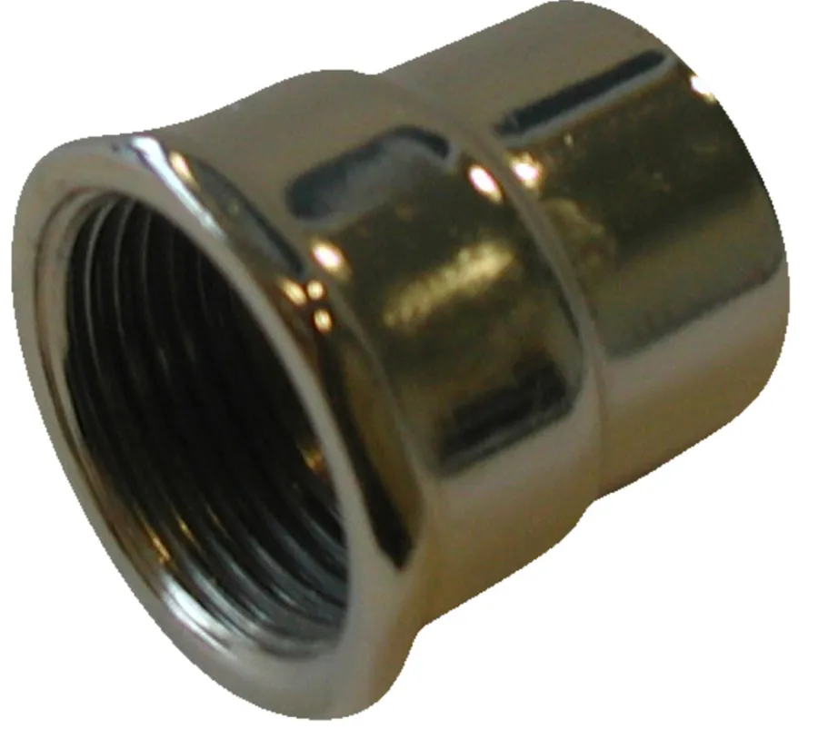 Forkrommede^ Muffe 3/4" x 1/2" Krom