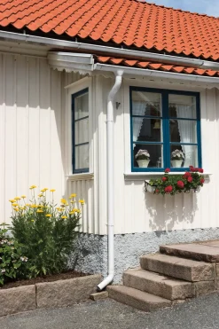 Takrenner^Rias Nedløpsrør 90 x 2500 mm Hvit