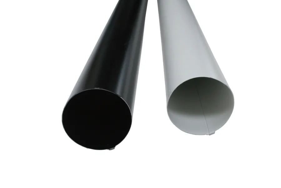 Takrenner^ Nedløpsrør 90 x 4000 mm Svart