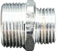 Forkrommede^ Nippel 3/4" x 1/2" Krom