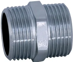 Forkrommede^ Nippel 3/8" R10 krom