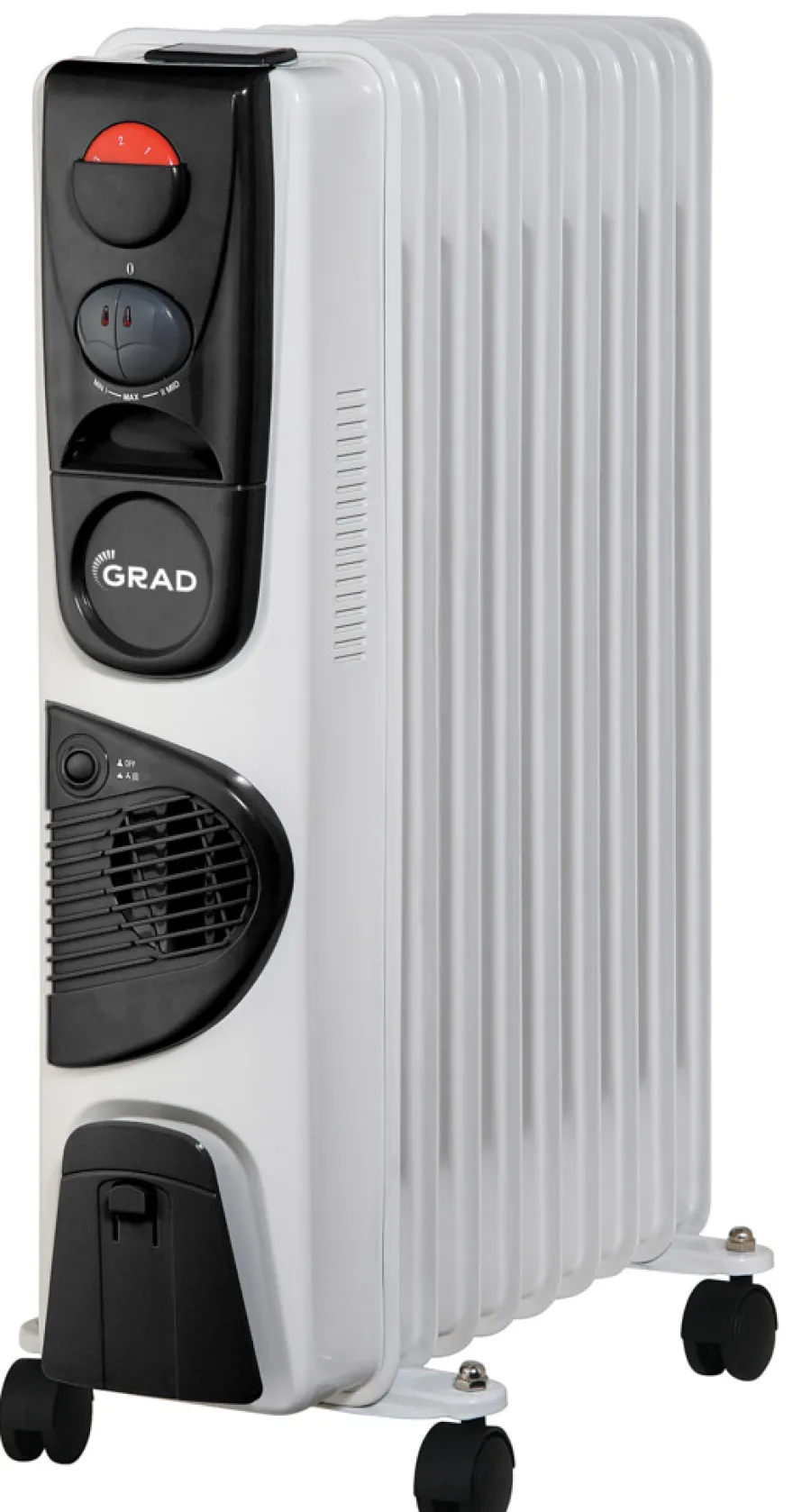 Radiatorer^Grad Oljeradiator - 9 ribber og 3 varmetrinn