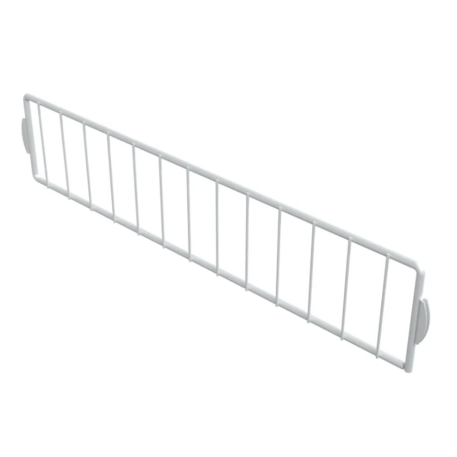 Garderobeinnredning^Integri Oppdeler trådkurv 411 x 88 mm hvit -