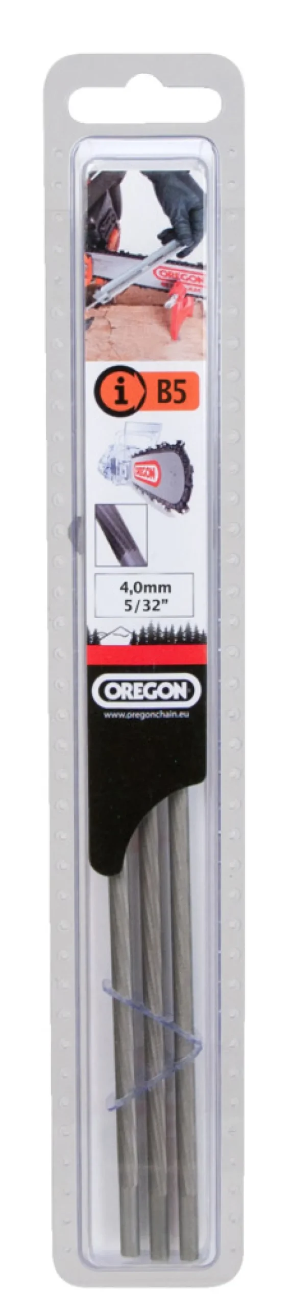 Motorsager & Kjeder^Oregon rundfil 4 mm til 3/8" sagkjeder - 3 stk.