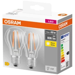 Led-Pærer^Osram LED Base standardpære E27 7 W