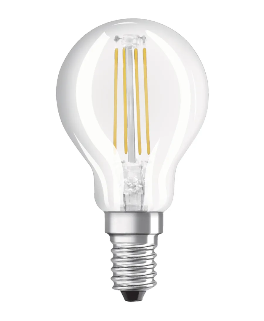 Led-Pærer^Osram LED kronepære E14 4 W 2-pk.