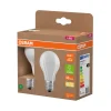Led-Pærer^Osram LED matt standardpære E27 3,8 W 2-pk.