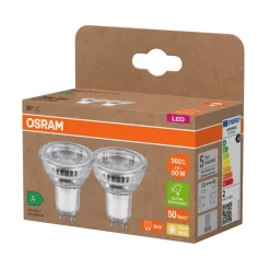 Led-Pærer^Osram LED PAR16 spotpære GU10 2 W 2-pk.