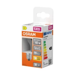 Led-Pærer^Osram LED Star Classic klar kronepære E27 4 W