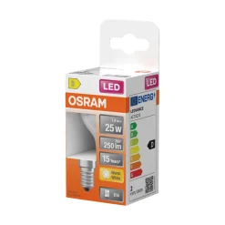 Led-Pærer^Osram LED Star Classic matt kronepære E14 2,5 W