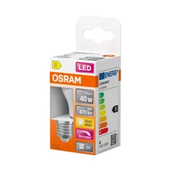 Led-Pærer^Osram LED Star Classic matt kronepære dimbar E27 4,8 W