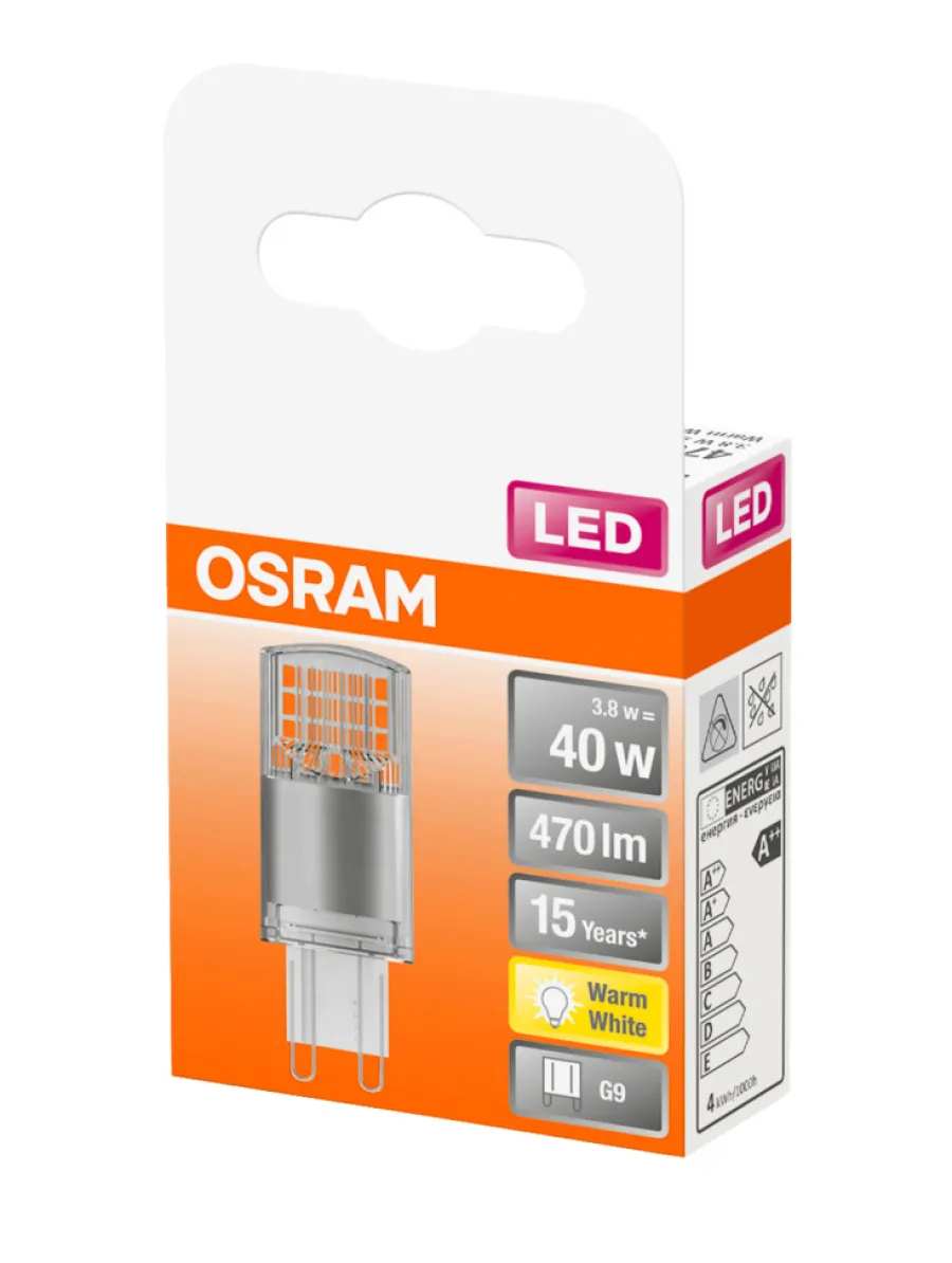 Led-Pærer^Osram LED Star Pin stiftpære G9 4,2 W