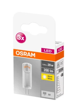 Led-Pærer^Osram LED 12V stiftpære G4 1,8 W - 3-pk