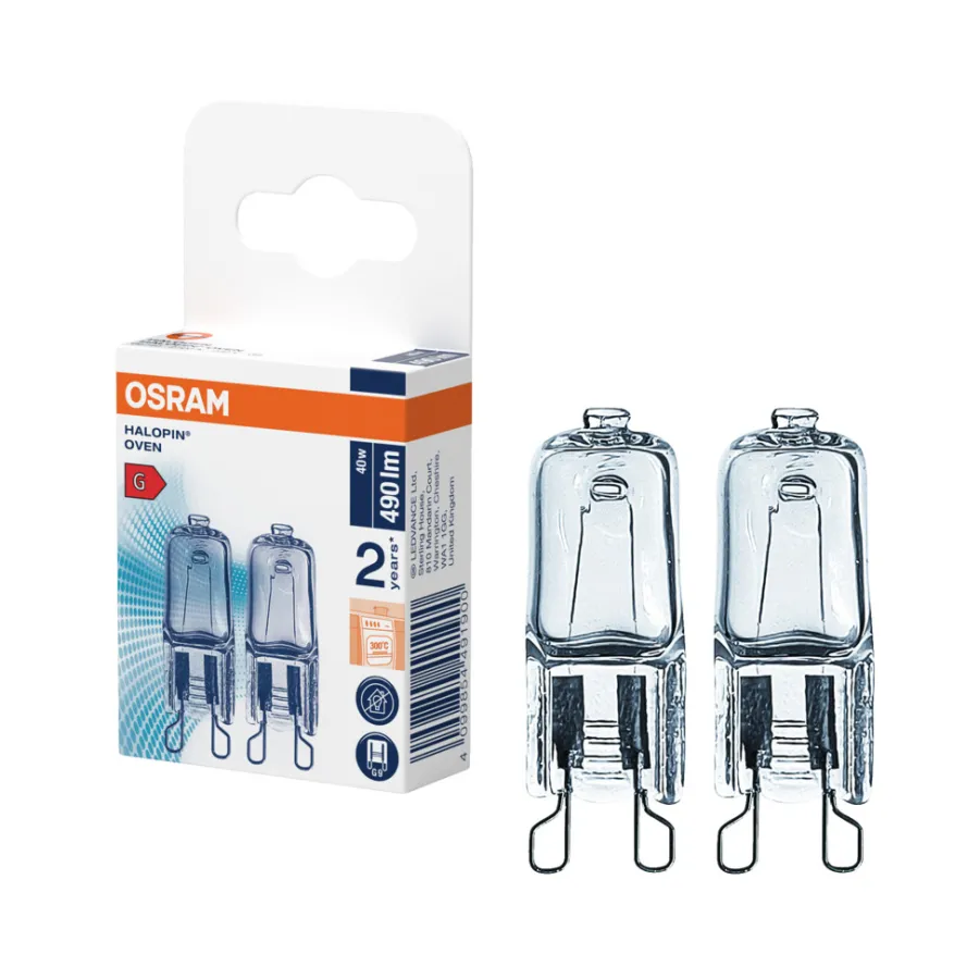 Glødepærer^Osram ovnspære G9 40 W 2-pk.